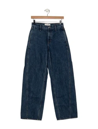 Pre-owned Slvrlake High-rise Wide Leg Jeans In Blue