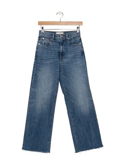 Pre-owned Slvrlake High-rise Wide Leg Jeans In Blue