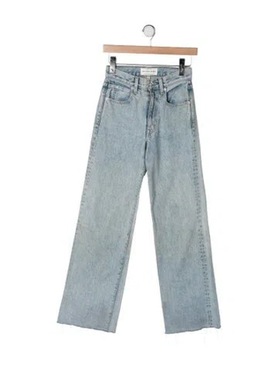 Pre-owned Slvrlake High-rise Wide Leg Jeans In Blue