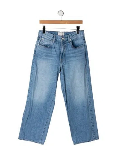 Pre-owned Slvrlake High-rise Wide Leg Jeans In Blue