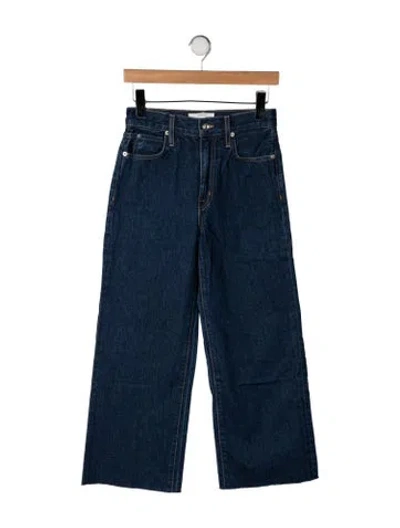 Pre-owned Slvrlake High-rise Wide Leg Jeans In Blue