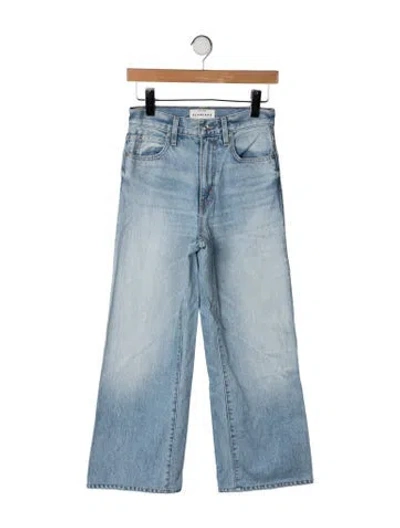 Pre-owned Slvrlake High-rise Wide Leg Jeans In Blue
