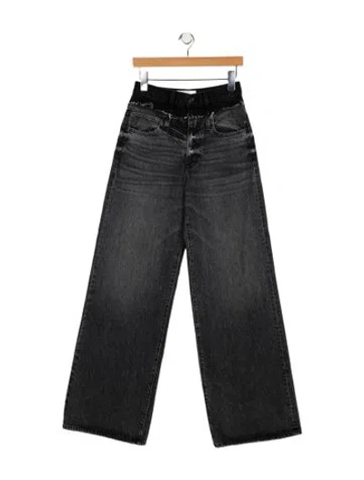 Pre-owned Slvrlake High-rise Wide Leg Jeans In Multi