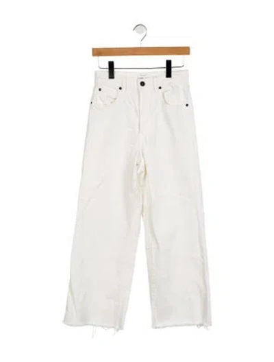 Pre-owned Slvrlake High-rise Wide Leg Jeans In Neutral