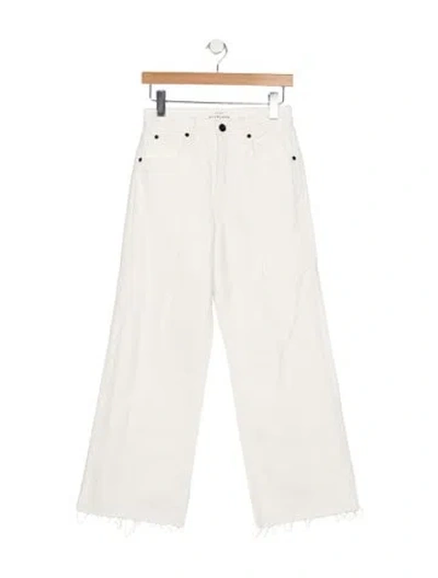 Pre-owned Slvrlake High-rise Wide Leg Jeans In Neutral
