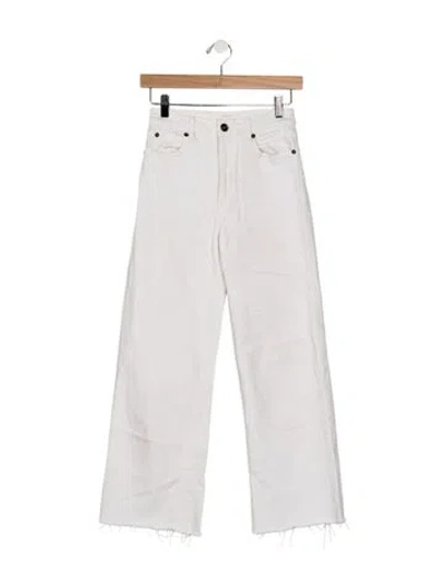 Pre-owned Slvrlake High-rise Wide Leg Jeans In Neutrals