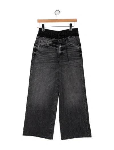 Pre-owned Slvrlake High-rise Wide Leg Jeans W/ Tags In Black
