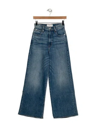 Pre-owned Slvrlake High-rise Wide Leg Jeans W/ Tags In Blue