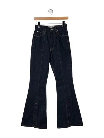 Pre-owned Slvrlake High-rise Wide Leg Jeans W/ Tags In Blue