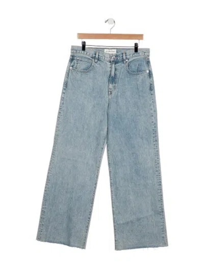 Pre-owned Slvrlake High-rise Wide Leg Jeans W/ Tags In Blue