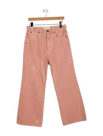 Pre-owned Slvrlake High-rise Wide Leg Jeans W/ Tags In Pink