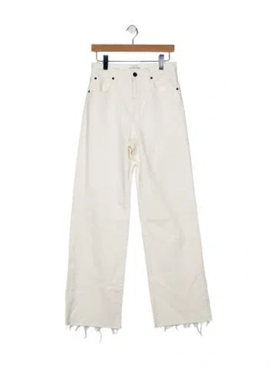 Pre-owned Slvrlake High-rise Wide Leg Jeans W/ Tags In White