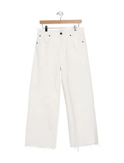 Pre-owned Slvrlake High-rise Wide Leg Jeans W/ Tags In White