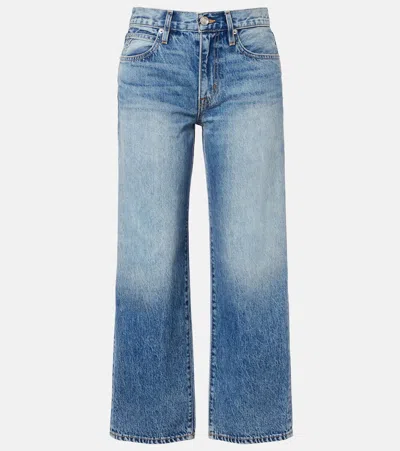 Slvrlake Hunter Cropped Straight Jeans In Blue