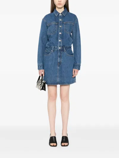 Slvrlake Jagger Dress In Sweet Memory Blue