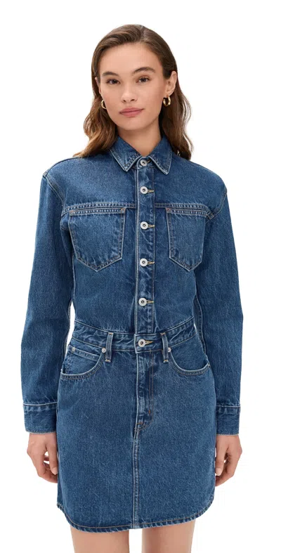 Slvrlake Jagger Dress Sweet Memory In Blue