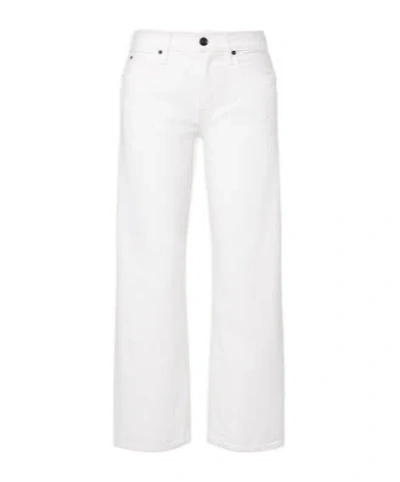 Slvrlake Jamie Cropped Barrel-leg Jeans In White