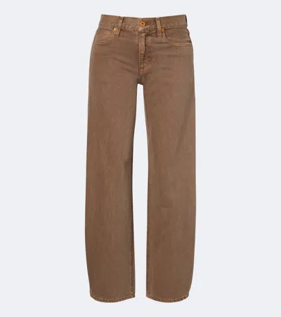 Slvrlake Jamie Wide-leg Jeans In Brown
