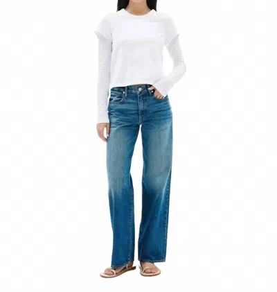 Slvrlake Jazmine Mid Rise Jeans In Troubled Mind In Blue