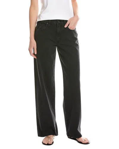 Slvrlake Jazmine Shadow Ridge Wide Leg Jean In Black