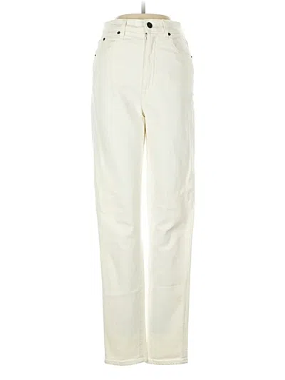 Pre-owned Slvrlake Jeans In Ivory