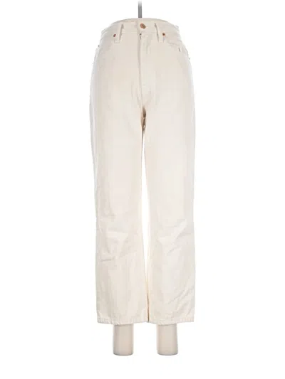 Pre-owned Slvrlake Jeans In Ivory