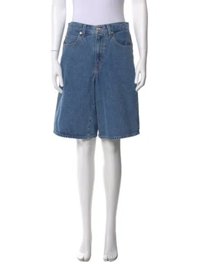 Pre-owned Slvrlake Knee-length Shorts In Blue