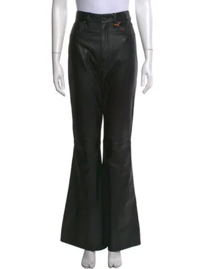 Pre-owned Slvrlake Lambskin Flared Pants W/ Tags In Black