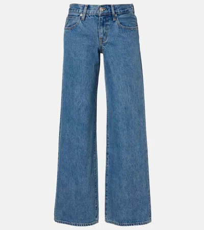 Slvrlake Lexi Low-rise Wide-leg Jeans In Blue