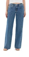 Slvrlake Lexi Low Rise Wide Leg Jeans Satisfaction In Satisfaction