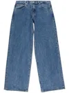 Slvrlake Lexi Low Rise Wide Leg Jeans Satisfaction In Blue