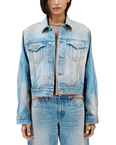 Slvrlake Liam Denim Trucker Jacket In Blue