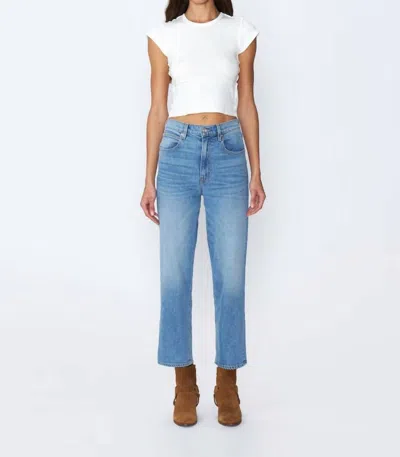 Slvrlake London Crop High Waist Jeans In Love Matters In Blue