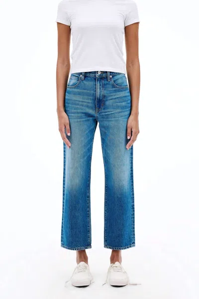 Slvrlake London Crop Tucson Jeans In Tuscan Blue