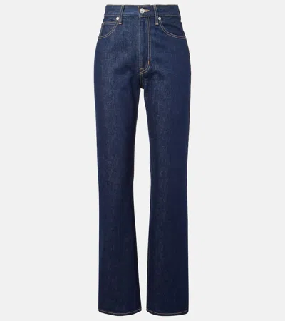 Slvrlake London High-rise Straight-leg Jeans In Empty Sky
