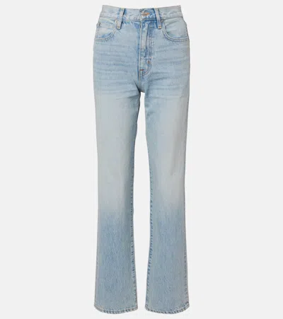 Slvrlake London High-rise Straight Jeans In Blue