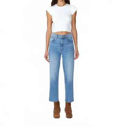 SLVRLAKE LONDON HIGH-RISE STRAIGHT LEG JEANS IN LOVE MATTERS
