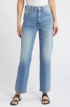 Slvrlake London High Waist Straight Leg Jeans In Cross Your Heart