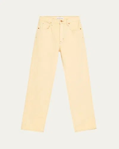 Slvrlake London High-rise Straight-leg Jeans In Neutral
