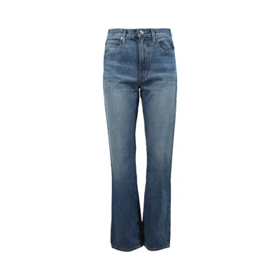 Pre-owned Slvrlake London Playing With Fire Jeans 'fire Blue'