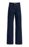 Slvrlake London Rigid High-rise Straight-leg Jeans In Dark Wash