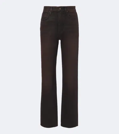 Slvrlake London Straight Jeans In Brown