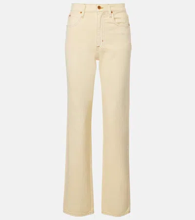Slvrlake London Straight Jeans In Yellow