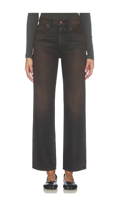 Slvrlake London Straight Leg Jean In Brown