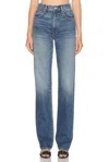 Slvrlake London Turn Up Straight Jeans In Blue