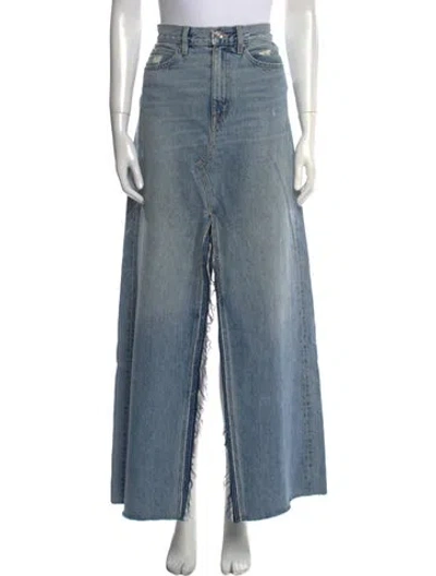 Pre-owned Slvrlake Long Skirt In Blue
