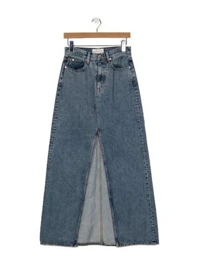 Pre-owned Slvrlake Long Skirt In Blue