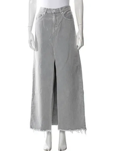 Pre-owned Slvrlake Long Skirt In Gray