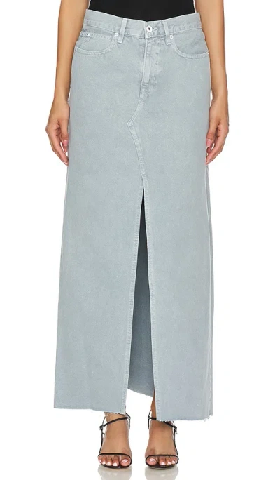 Slvrlake Low Rise Maxi Skirt In Dove Gray