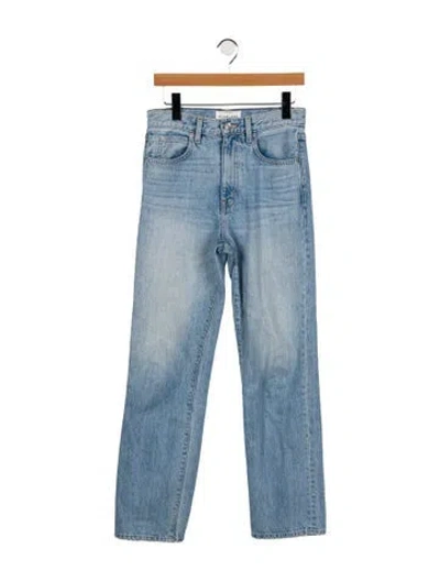 Pre-owned Slvrlake Low-rise Straight Leg Jeans In Blue
